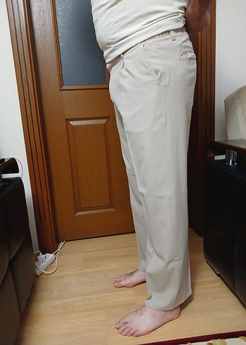 Bej Regular Fit Pilili Erkek Pantolon - Görsel 2