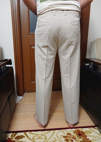 Bej Regular Fit Pilili Erkek Pantolon - Görsel 3
