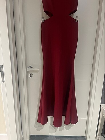 40 Beden bordo Renk Elbise #abiye #şık