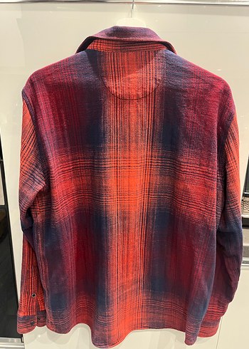 Turuncu Batik Desenli Uzun Kollu Gömlek - Görsel 7