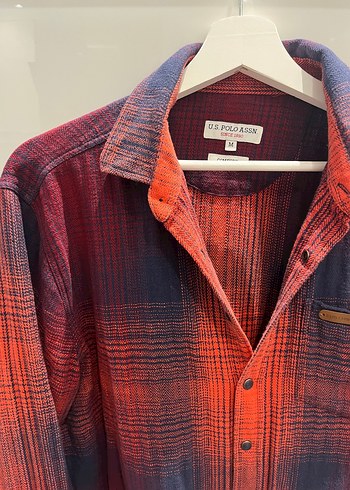 Turuncu Batik Desenli Uzun Kollu Gömlek - Görsel 2