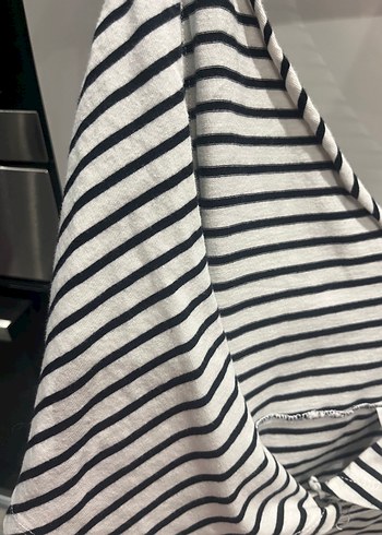 Çizgili Askılı Mini plaj elbise - Görsel 4