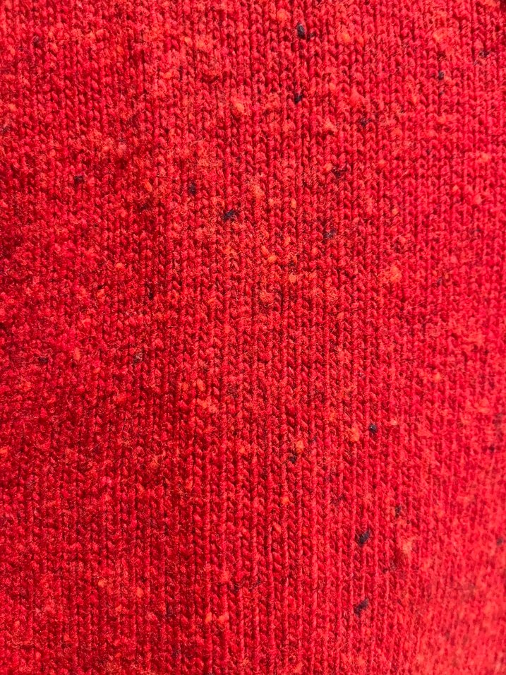 Kırmızı erkek Örgü Yün Kazak - Görsel 4
