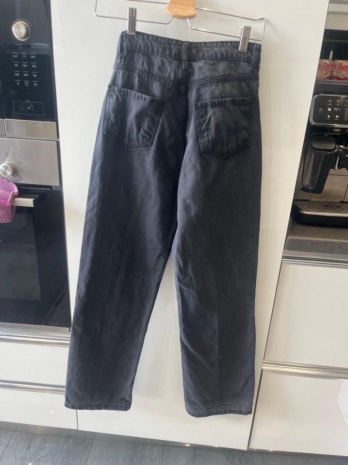 Siyah Kadın Denim Pantolon - Görsel 4