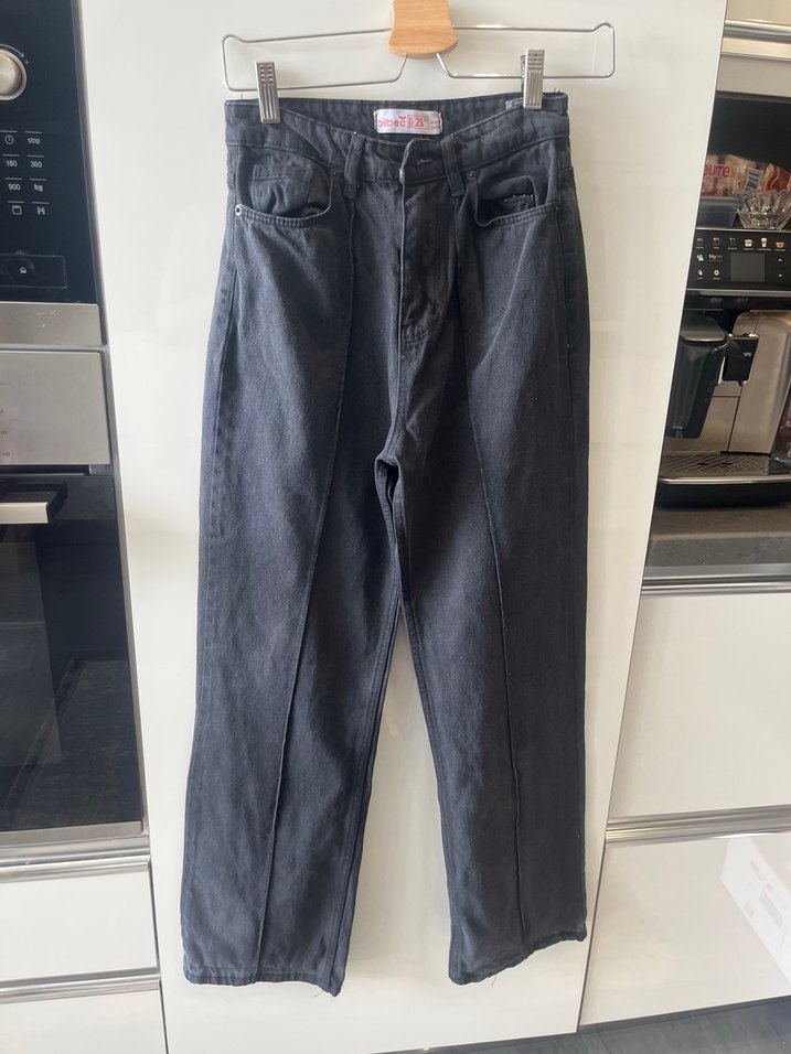 Siyah Kadın Denim Pantolon - Görsel 2