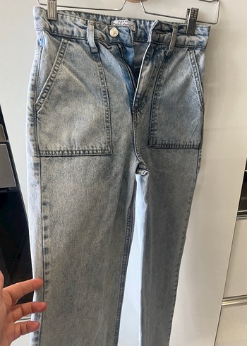 Defacto Mavi Midi Denim Pantolon