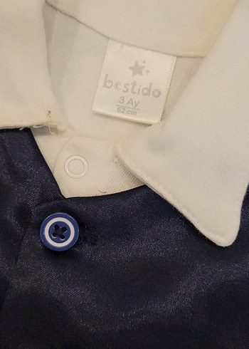 Bej Çocuk Takım Elbise Parlak Yelekli - Görsel 4