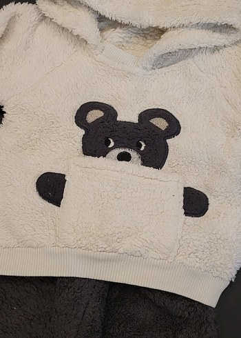 Nakışlı Kürklü alt üst bebek takimi - Görsel 7