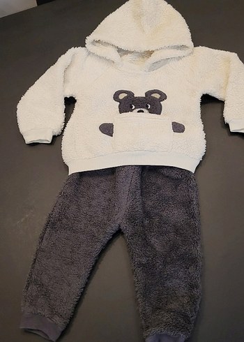 Nakışlı Kürklü alt üst bebek takimi - Görsel 6