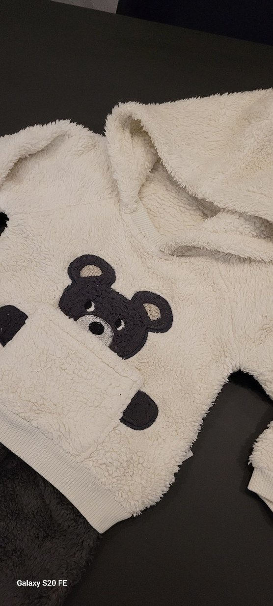 Nakışlı Kürklü alt üst bebek takimi - Görsel 2