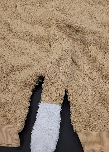 Bej Kürklü Bebek Tulumu - Görsel 5