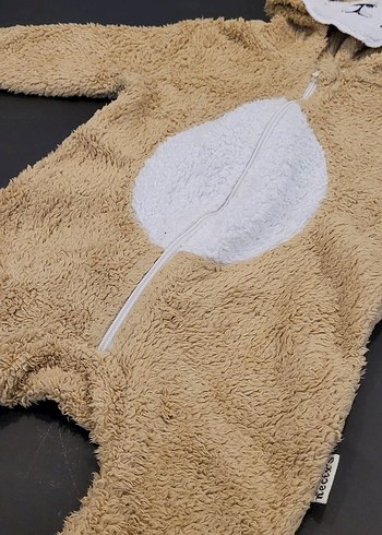 Bej Kürklü Bebek Tulumu - Görsel 9