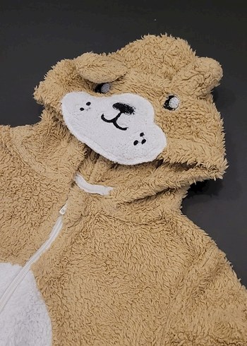 Bej Kürklü Bebek Tulumu - Görsel 8