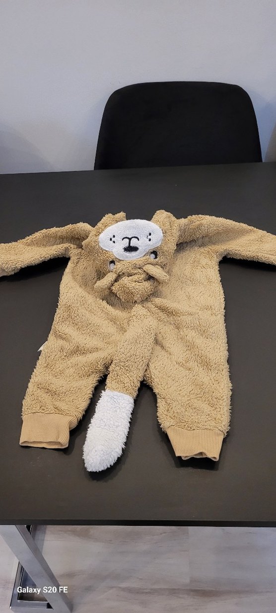 Bej Kürklü Bebek Tulumu - Görsel 3