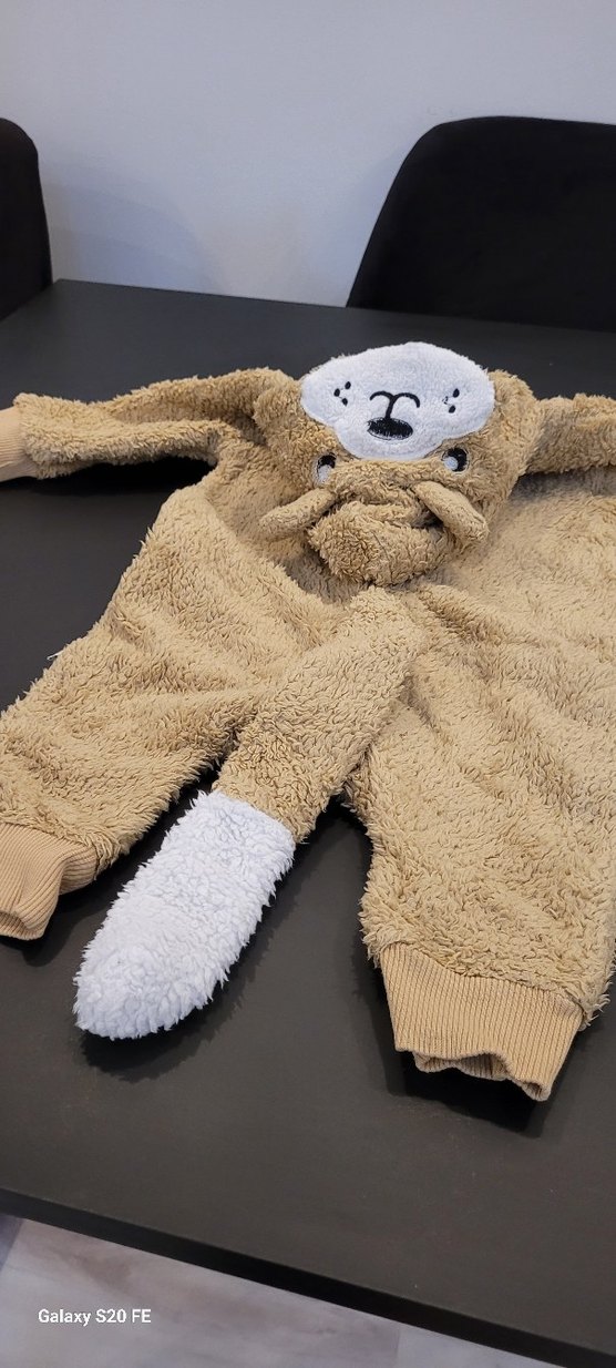 Bej Kürklü Bebek Tulumu - Görsel 2