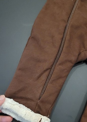 Kahverengi Kürklü Bebek Tulumu - Görsel 5