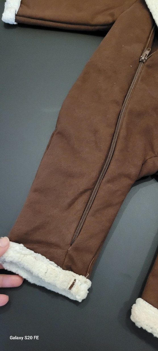 Kahverengi Kürklü Bebek Tulumu - Görsel 5