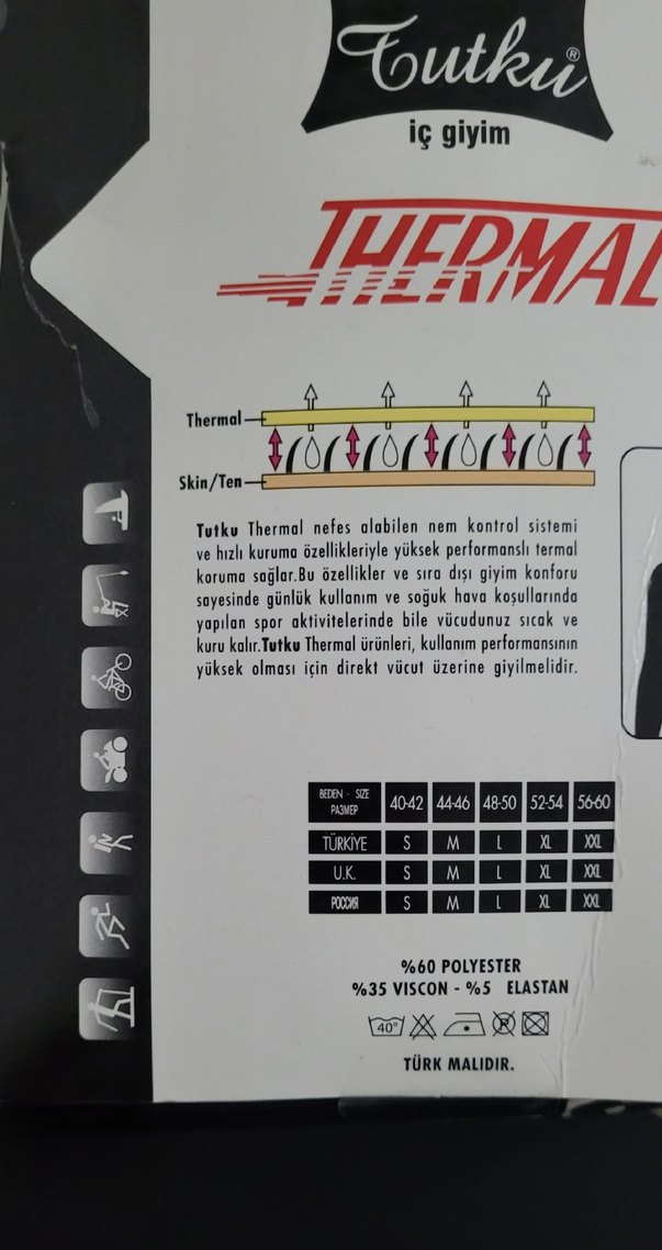 Tutku Siyah Erkek Termal Atlet - Görsel 2