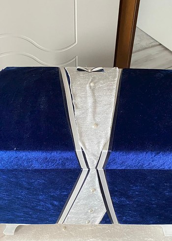 Dantel Detaylı Beyaz Vintage Düğün Kutusu - Görsel 8