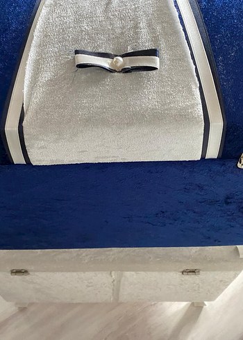 Dantel Detaylı Beyaz Vintage Düğün Kutusu - Görsel 5