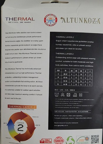 Altunkoca Siyah Termal Erkek Atlet - Görsel 2