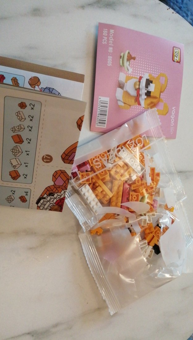 Pastel Pembe 160 Parça Mini Lego Seti - Görsel 2