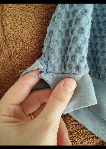 Gri Örgü Kadın Sweatshirt Uzun Kollu - Görsel 3