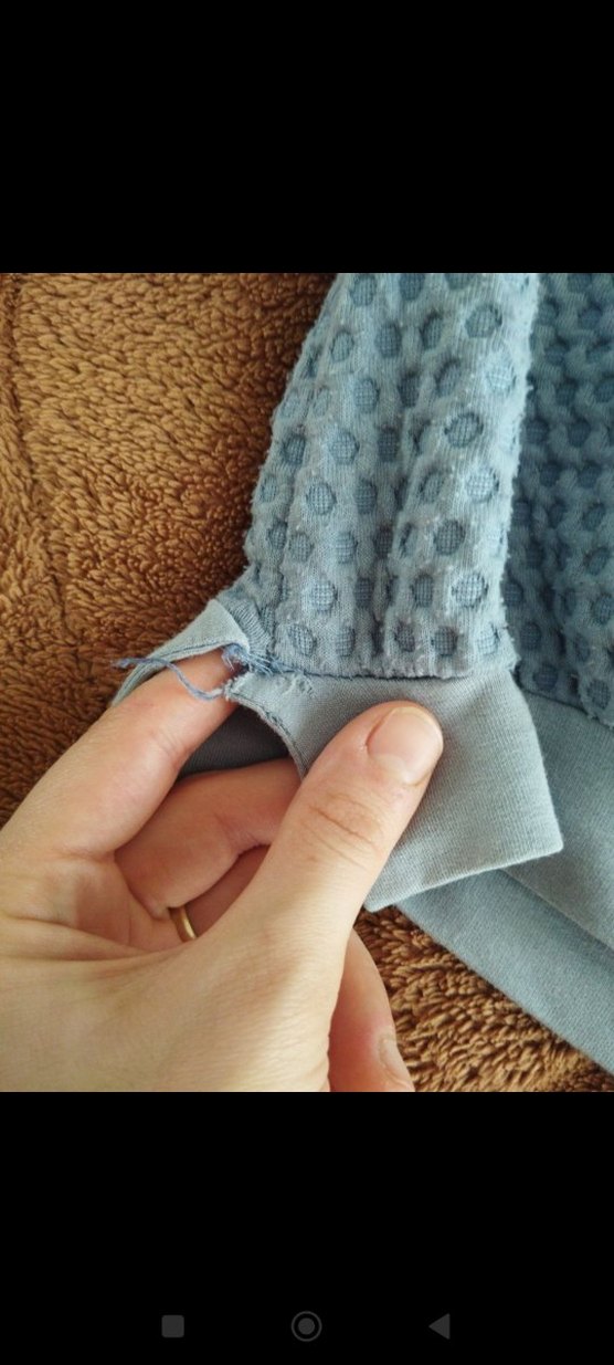 Gri Örgü Kadın Sweatshirt Uzun Kollu - Görsel 3