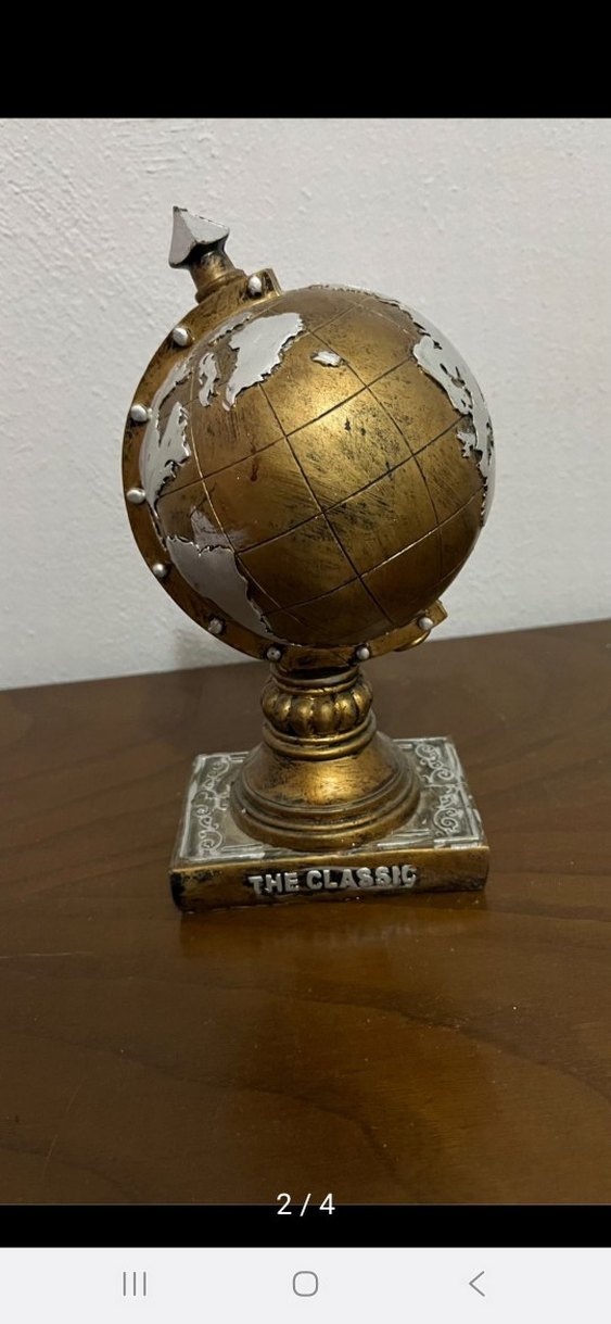 Altın ve Gri Masa Saati - Görsel 2