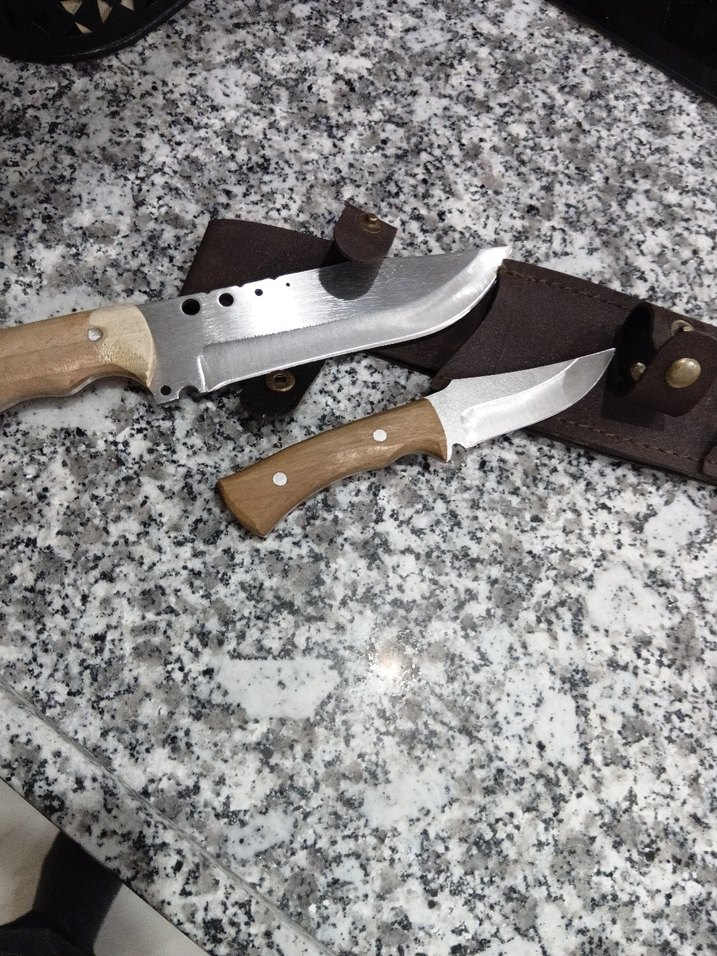 Kahverengi Saplı Keskin Bıçak ve Kılıf - Görsel 2