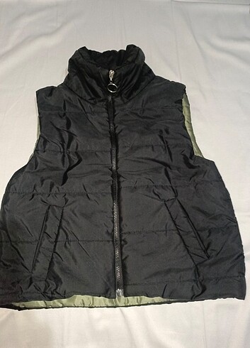 Sıfır kollu yelek ceket - Görsel 6