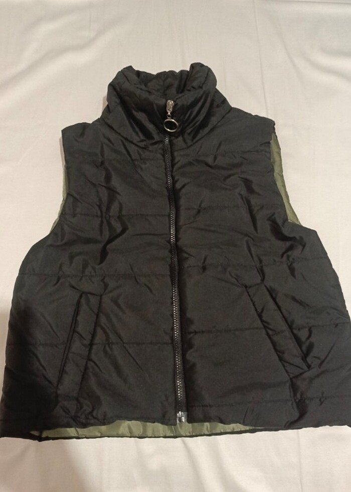 Sıfır kollu yelek ceket - Görsel 3