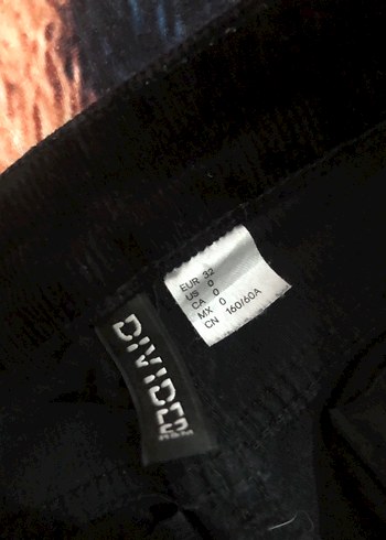 Siyah kadife kot ispanyol paça pantolon - Görsel 3