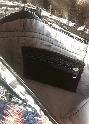 Leopar Desenli Kadın Deri Çanta y2k - Görsel 2