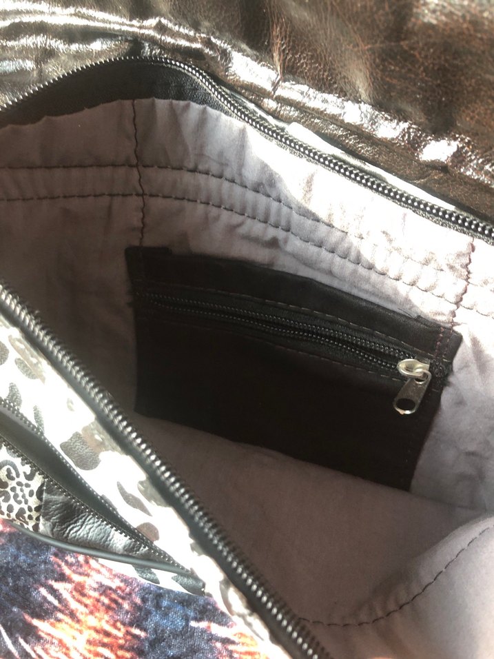 Leopar Desenli Kadın Deri Çanta y2k - Görsel 2