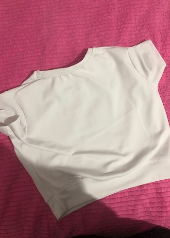 Nike logolu beyaz crop - Görsel 2