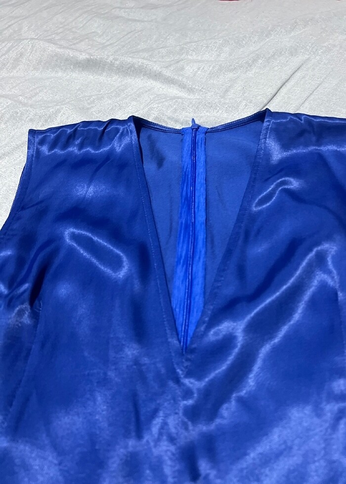 Saten büstiyer bluz - Görsel 2