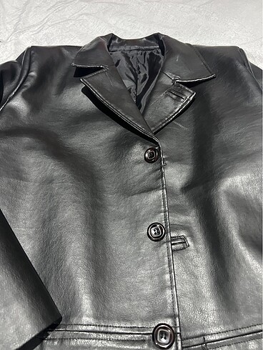 Suni Deri ceket - Görsel 2