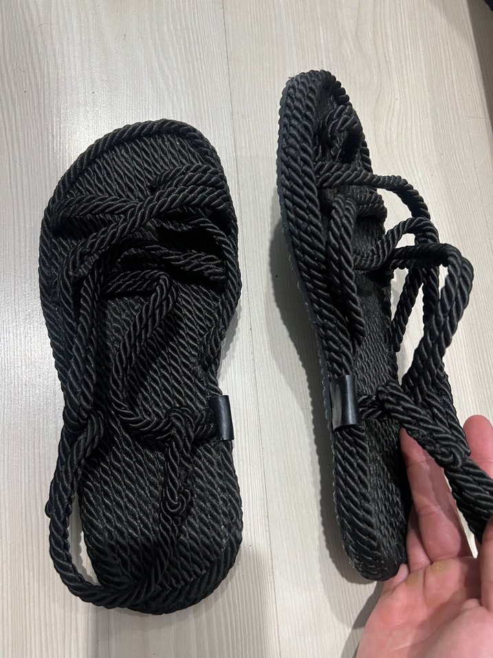 Siyah erkek Sandalet 42 numara - Görsel 2