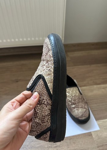 Yılan Desenli Espadril - Görsel 2
