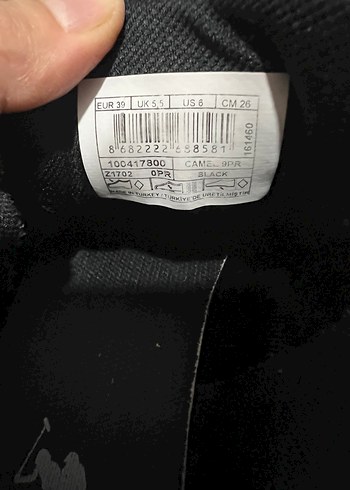 USPA Siyah Çizgili Spor Ayakkabı - Görsel 6