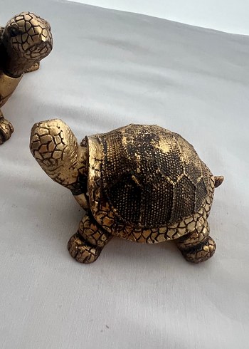 Koyu kahve Rengi Kaplumbağa Biblo Seti - Görsel 4