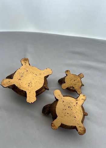 Koyu kahve Rengi Kaplumbağa Biblo Seti - Görsel 6