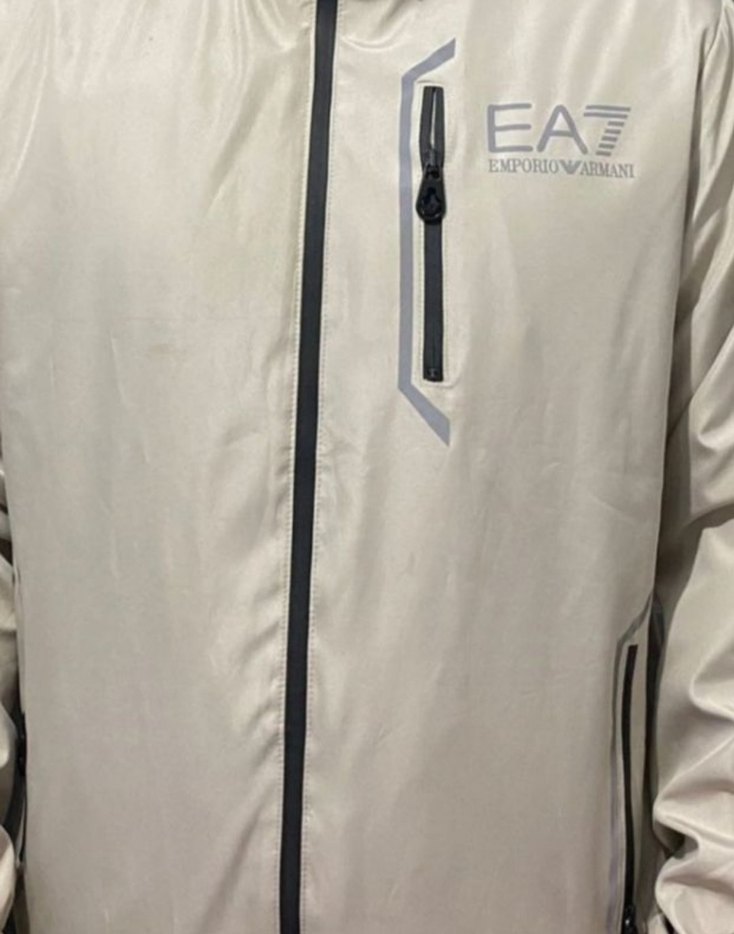 Bej Erkek Fermuarlı İnce Yağmurluk - Görsel 3