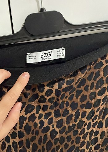 Leopar Desenli Uzun Kadın Etek - Görsel 2