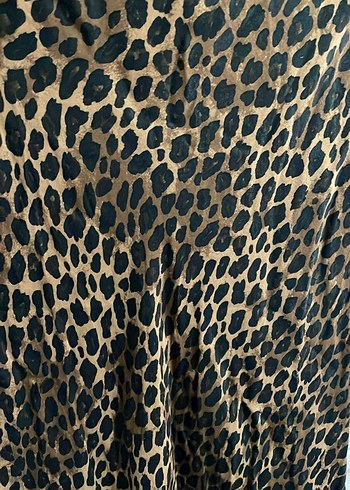 Leopar Desenli Uzun Kadın Etek - Görsel 3