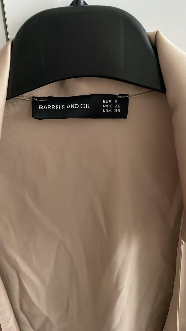 Bej Drapeli Kadın Gömlek - Görsel 4