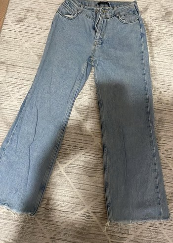 Trendyol Düğmeli Mavi Batik Desenli Kadın Jean - Görsel 2