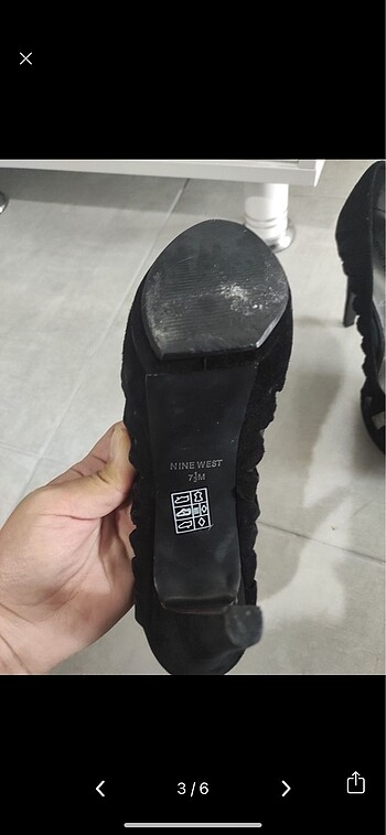 Nine West Ninewest transparan yüksek platform ayakkabı
