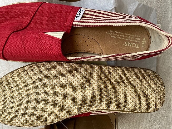 Beden Renk Sıfır TOMS University Classics Red Stripe 43,5